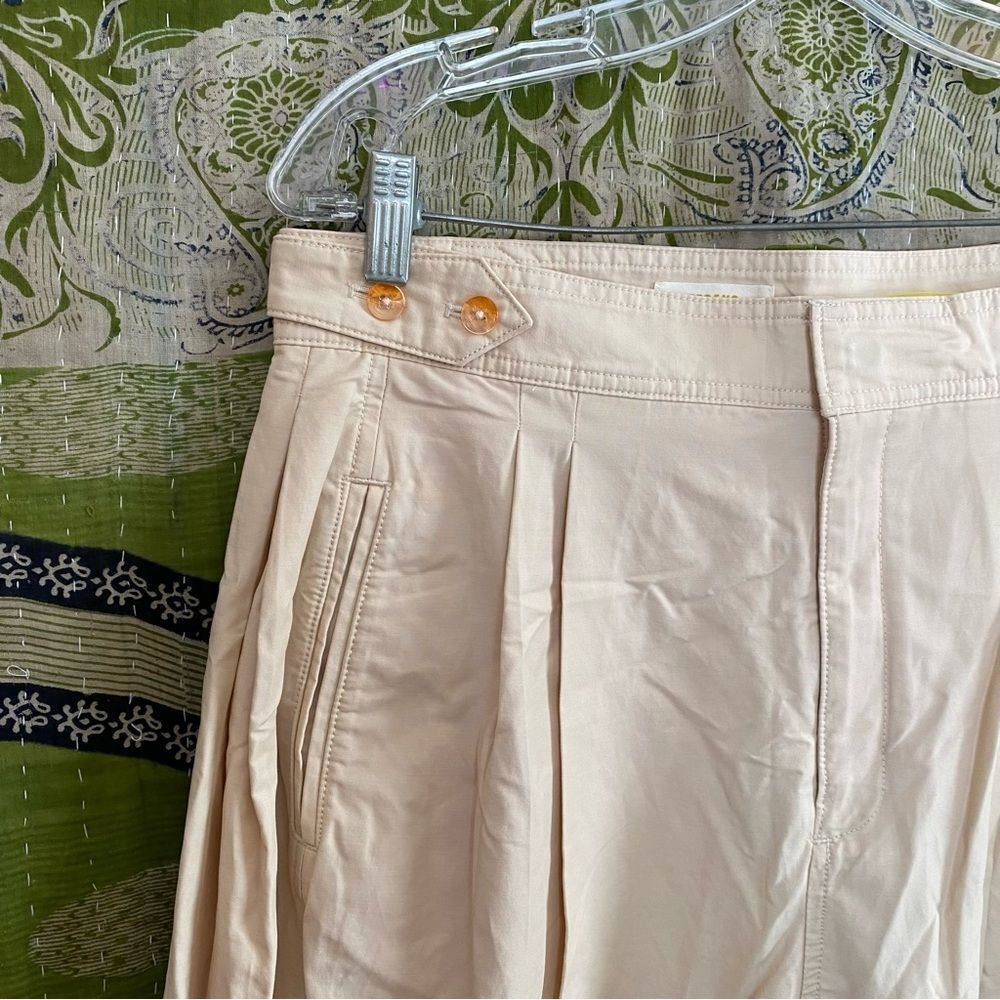 NWT Maeve by Anthropologie Neutral Utility Barrel Trouser Pants Size 12 - Picture 5 of 16